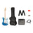 Fender Squier Affinity Series™ Stratocaster® HSS Pack, Maple Fingerboard, Lake Placid Blue, Gig Bag, 15G - 120V