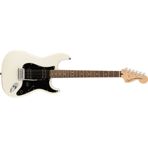 Fender Squier Affinity Series™ Stratocaster® HH, Laurel Fingerboard, Black Pickguard, Olympic White