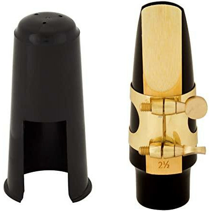Student Alto Saxophone Mouthpiece with Ligature, One Reed and Plastic Cap (Boquilla Saxofon)