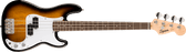 Squier Mini Precision Bass®, Laurel Fingerboard, White Pickguard, 2-Color Sunburst