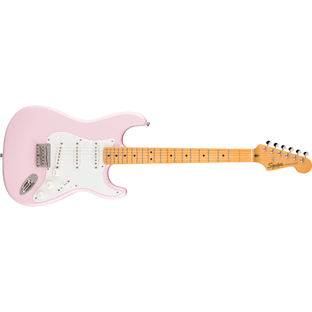 Squier  Classic Vibe™ '50s Stratocaster® HT, Maple Fingerboard, Parchment Pickguard, Shell Pink