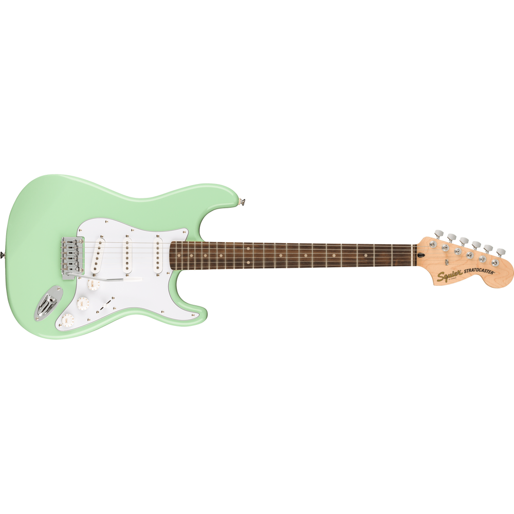 Fender Squier Affinity Series™ Stratocaster®, Laurel Fingerboard, White Pickguard, Surf Green