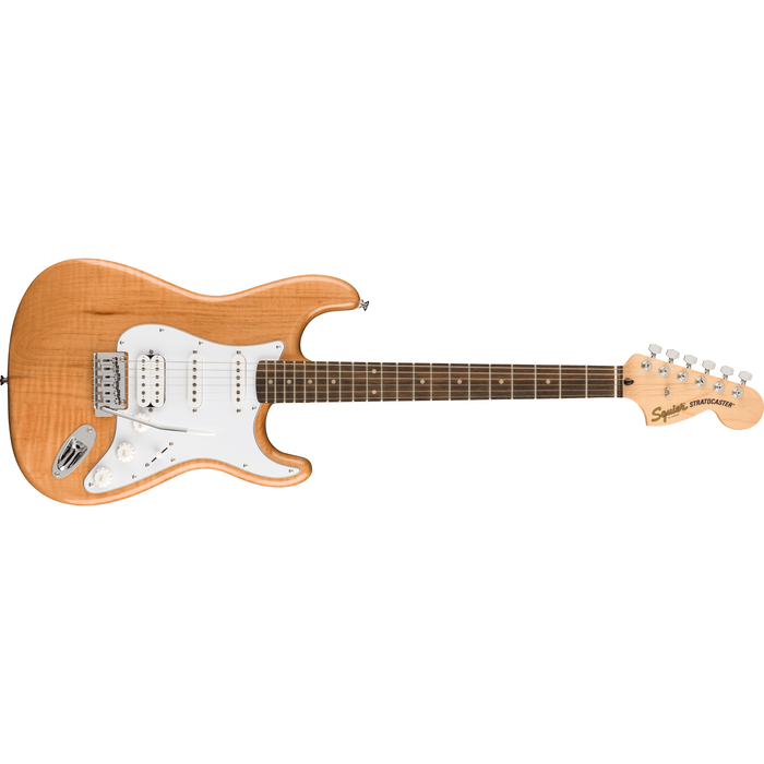 Fender Squire FSR Affinity Series™ Stratocaster® HSS, Laurel Fingerboard, White Pickguard, Natural