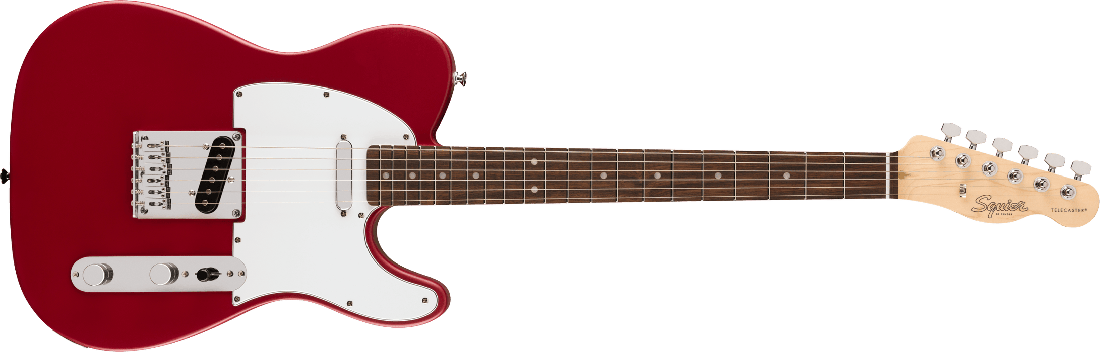Squier Debut Collection™ Telecaster®, Laurel Fingerboard, White Pickguard, Dakota Red