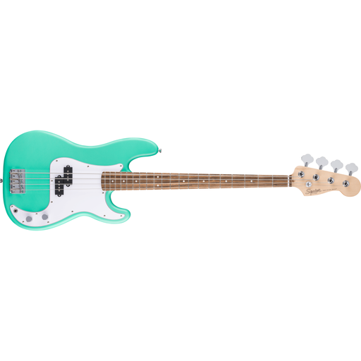 Squier Debut Collection™ Precision Bass®, Laurel Fingerboard, White Pickguard, Sea Foam Green