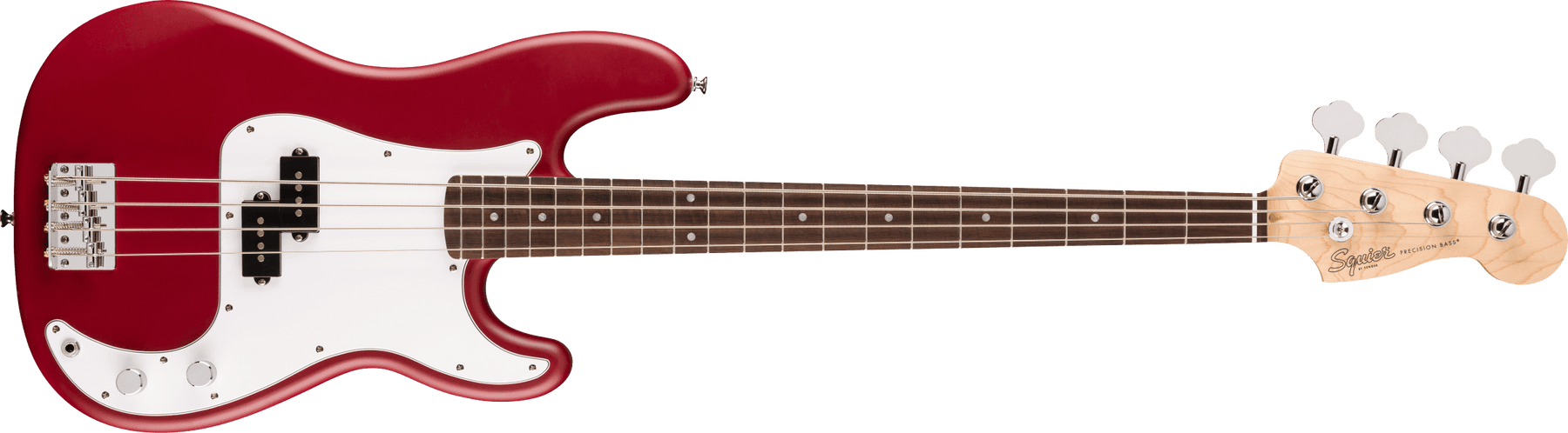 Squier Debut Collection™ Precision Bass®, Laurel Fingerboard, White Pickguard, Dakota Red