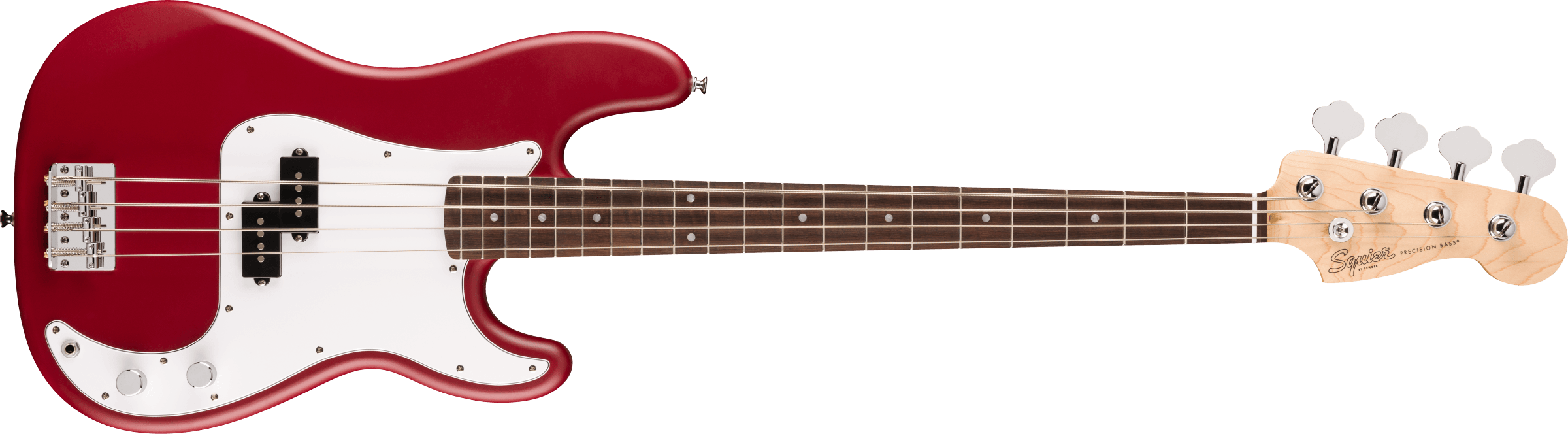 Squier Debut Collection™ Precision Bass®, Laurel Fingerboard, White Pickguard, Dakota Red