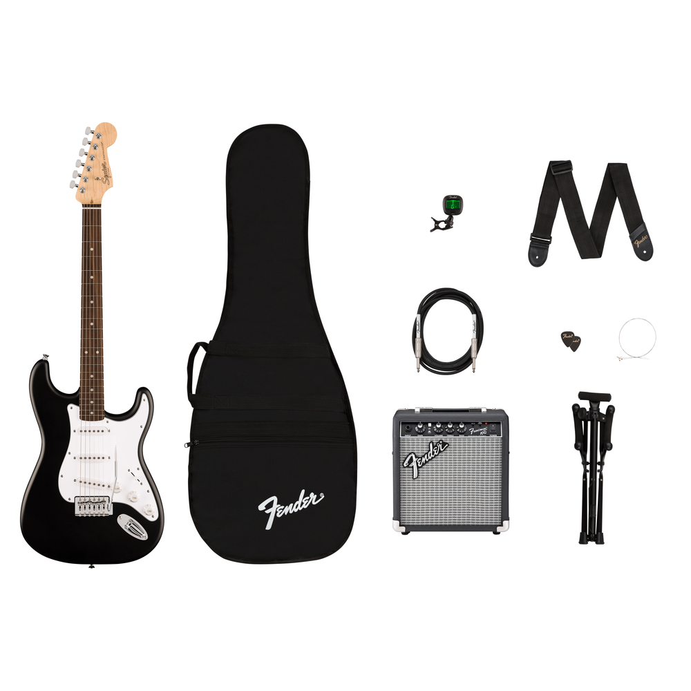 Squier  Debut Collection™ Stratocaster® Electric Guitar Pack, Black, 120V