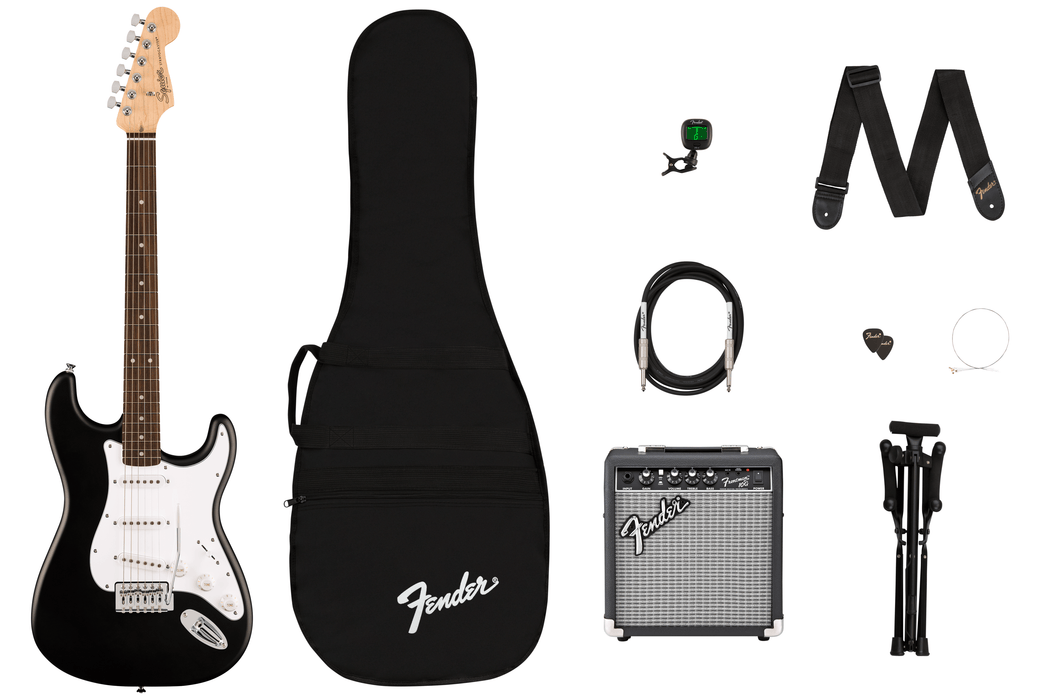 Squier  Debut Collection™ Stratocaster® Electric Guitar Pack, Black, 120V