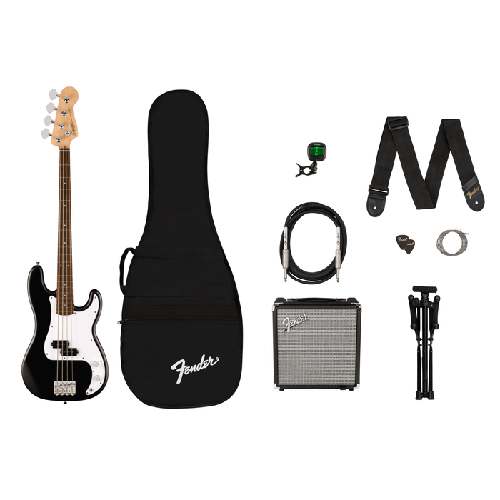 Squire Debut Collection™ Precision Bass® Electric Bass Pack, Black, 120V