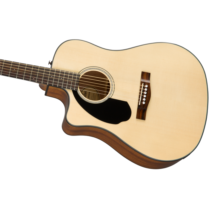 Fender CD-60SCE Left-Hand, Natural, Walnut