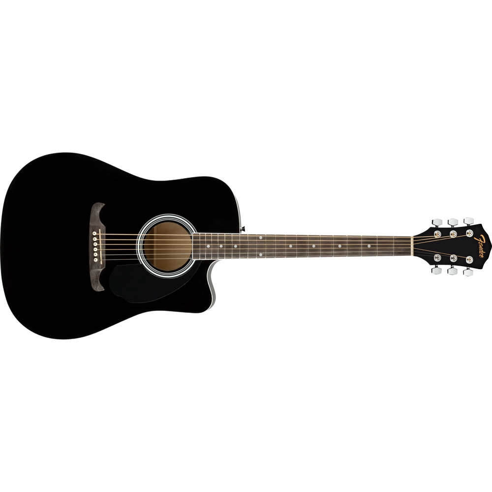 Fender FA-125CE Dreadnought, Walnut Fingerboard, Black