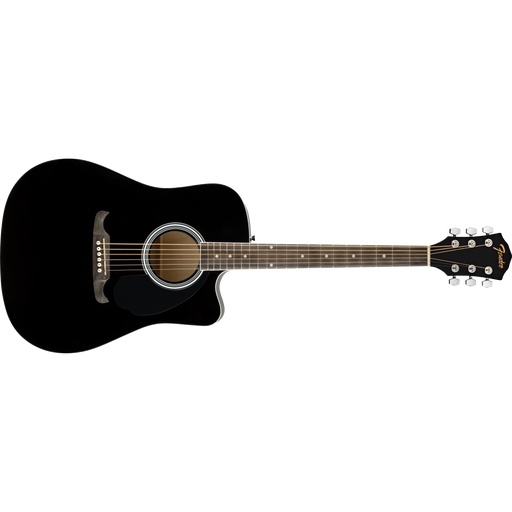 Fender FA-125CE Dreadnought, Walnut Fingerboard, Black