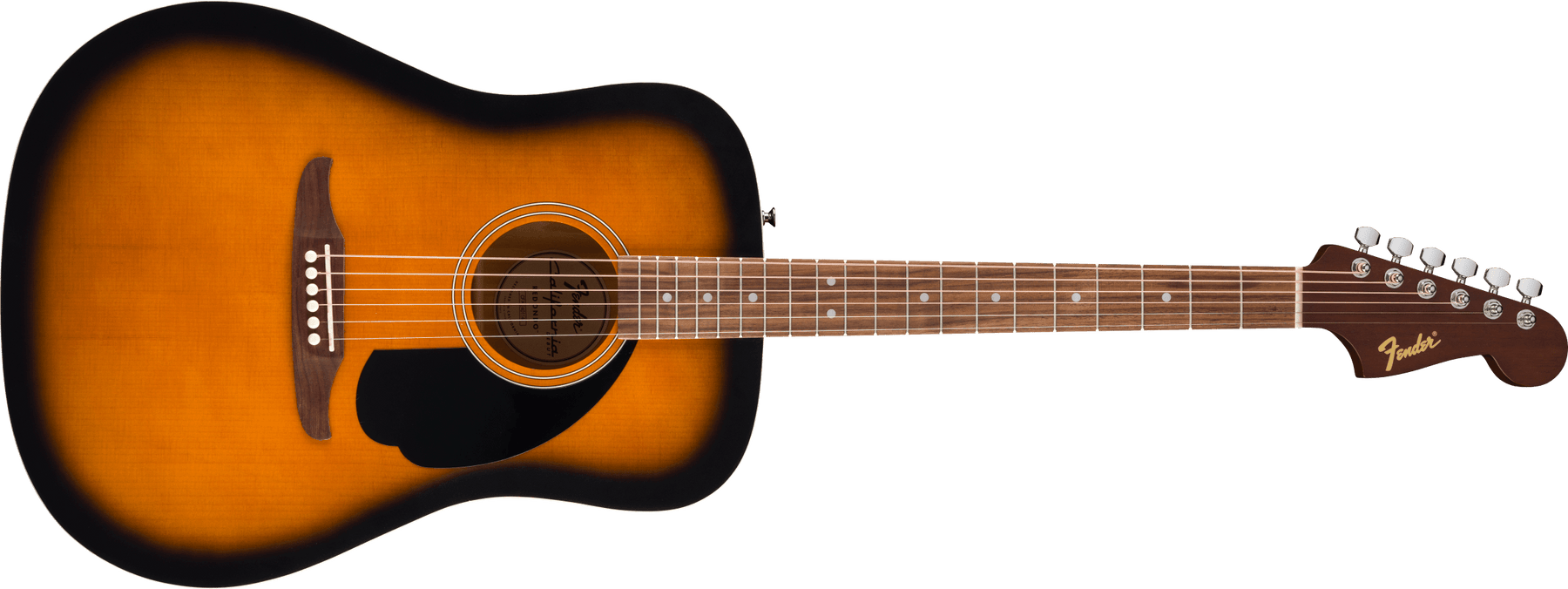 Fender California Debut Redondo™, Spruce Top, Black Pickguard, 2-Color Sunburst