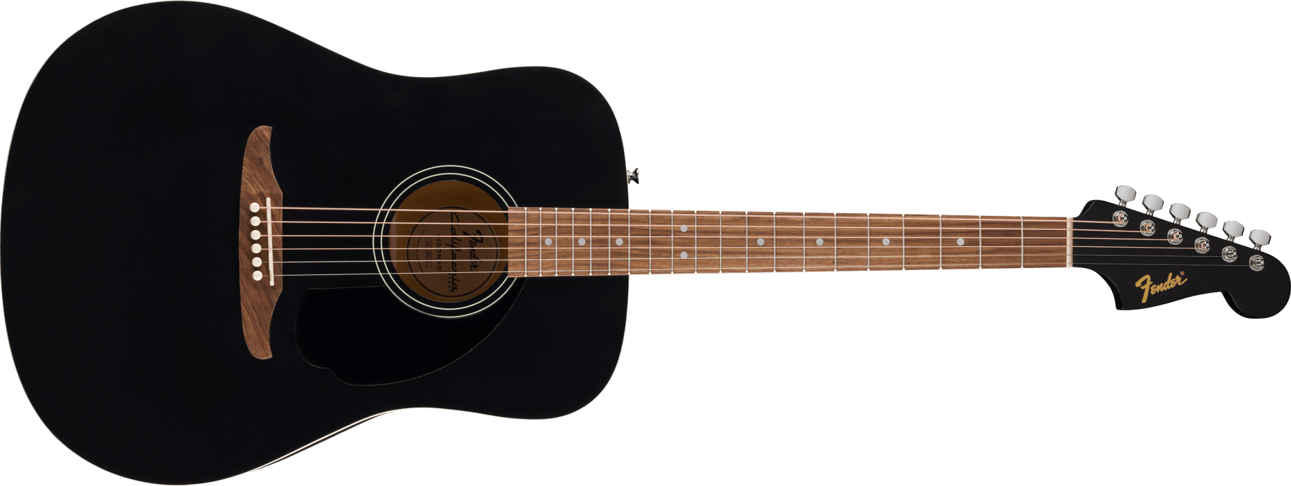 Fender California Debut Redondo™, Spruce Top, Black Pickguard, 2-Color Black