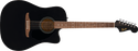 Fender California Debut Redondo™ CE, Spruce Top, Black Pickguard, Black