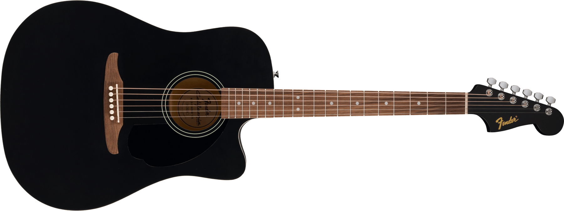 Fender California Debut Redondo™ CE, Spruce Top, Black Pickguard, Black