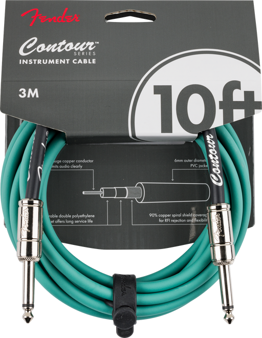 Fender Contour™ 10' Cable, Sherwood Green