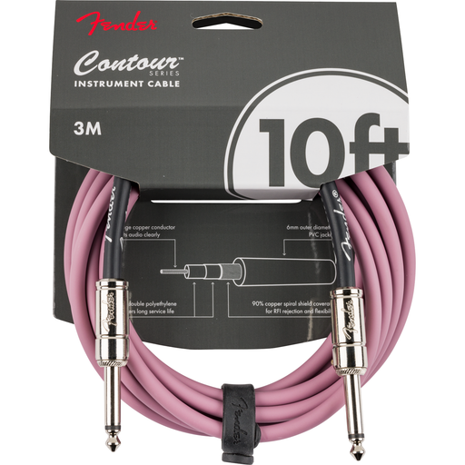 Fender Contour™ 10' Cable, Burgundy Mist