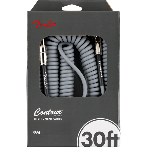 Fender Contour™ 30' Coiled Cable, Inca Silver