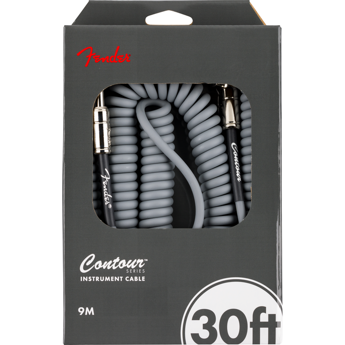 Fender Contour™ 30' Coiled Cable, Inca Silver