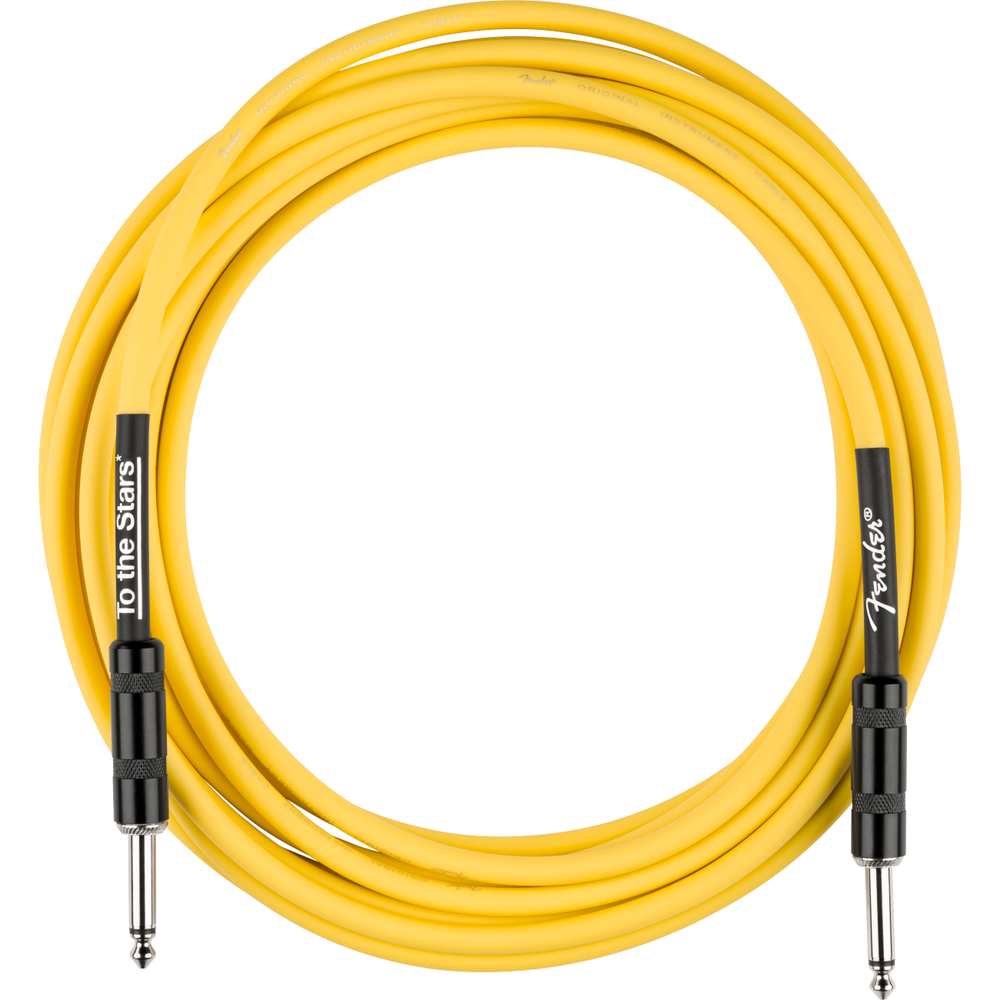 Fender Tom DeLonge 10' To The Stars Instrument Cable, Graffiti Yellow