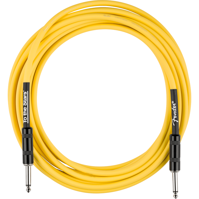 Fender Tom DeLonge 10' To The Stars Instrument Cable, Graffiti Yellow