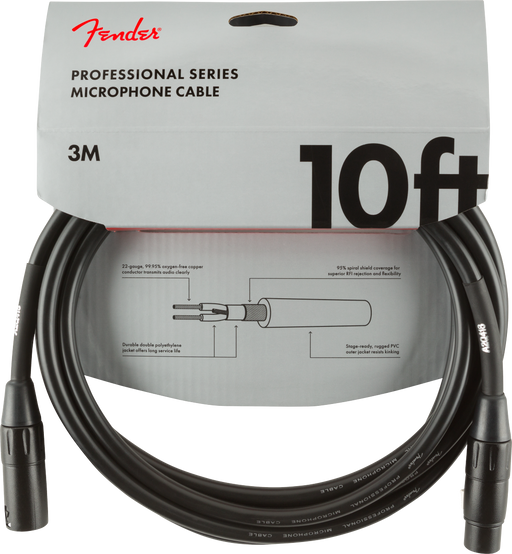 Fender Pro Microphone Cable XLR 10FT