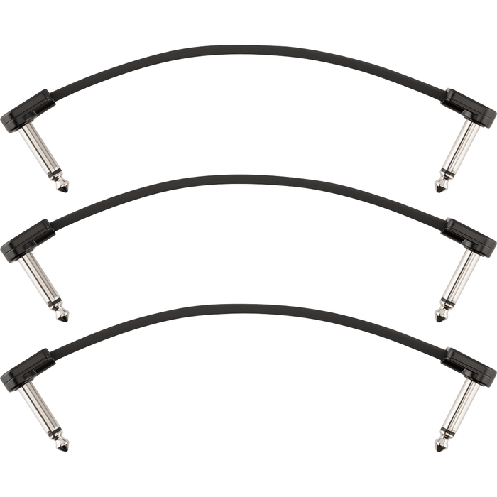 Fender Blockchain 6" Patch Cable, 3-pack, Angle/Angle