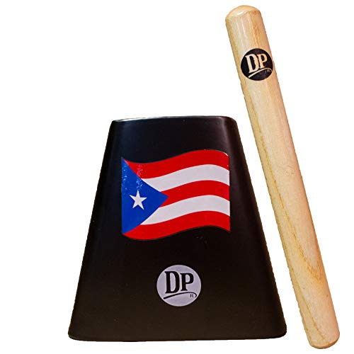 DP Music Cowbell 6" With Beater Puerto Rico Flag