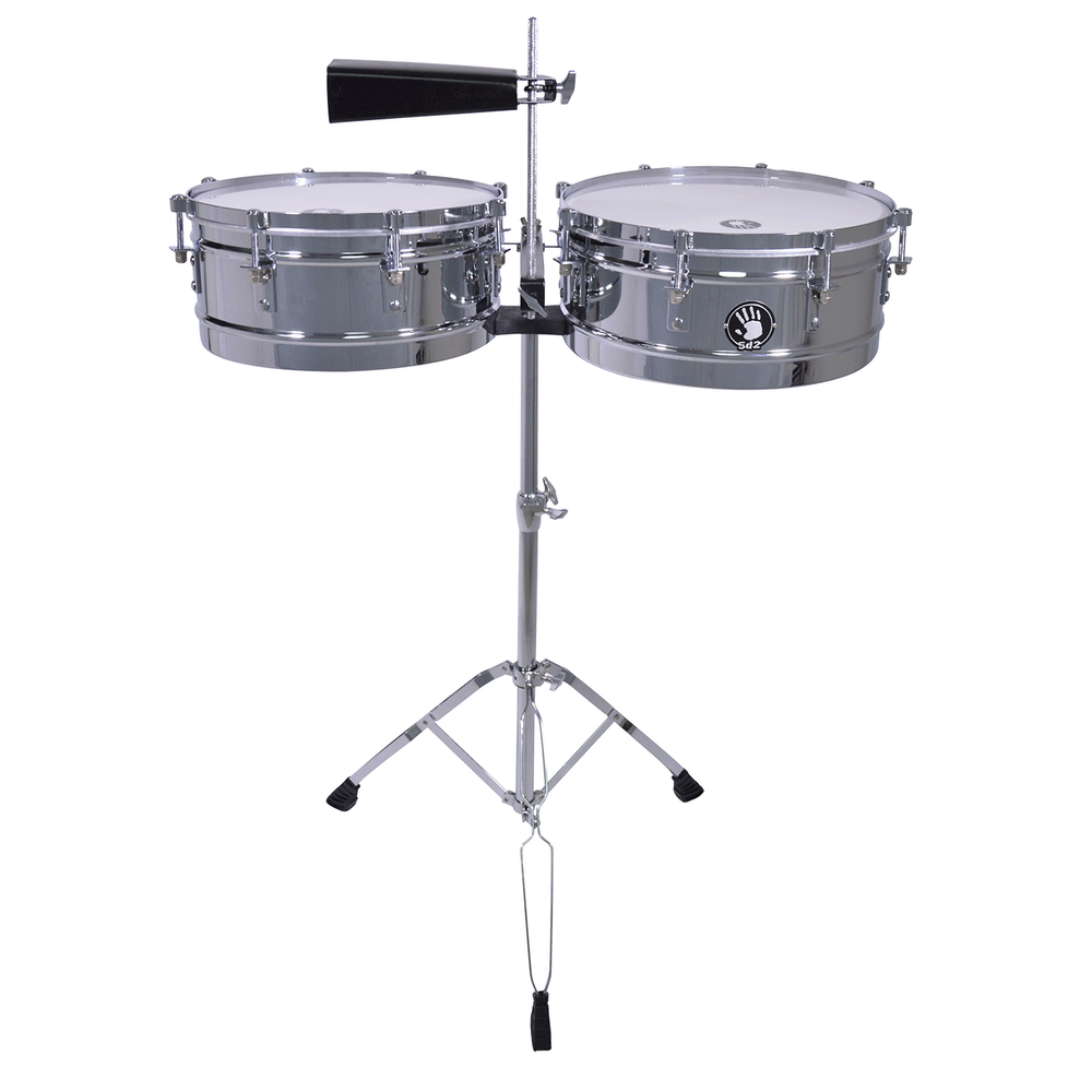 5d2 Percussion Timbale Set Chrome 14" x 15" (AVAILABLE FOR PICKUP AT STORE)