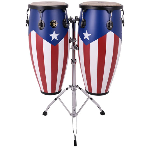 5d2 Percussion Congas 10" & 11" w/Basket Stand PR Flag (AVAILABLE FOR PICKUP AT STORE)