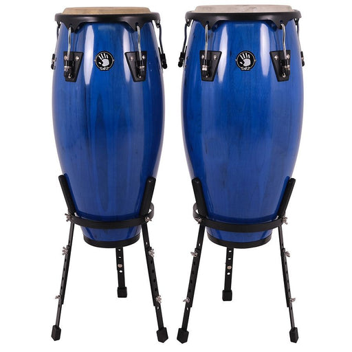 5d2 Percussion Congas 10" & 11" w/Basket Stand Blue (VAILABLE FOR PICKUP AT STORE) (Copy)