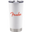 Fender® Red Spaghetti Logo 20 oz Tumbler, White