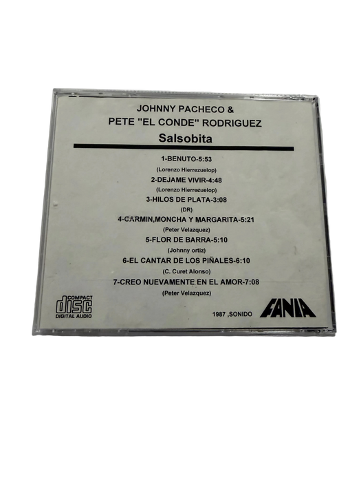 Johnny Pacheco & Pete el Conde Rodriguez Salsobita "PRE-OWNED" Good Condition