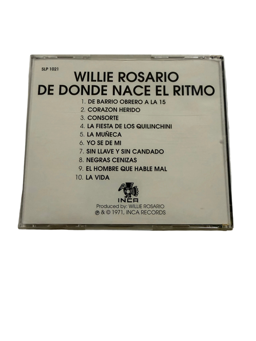 Willie Rosario De Donde Nace el Ritmo "PRE-OWNED" Good Condition