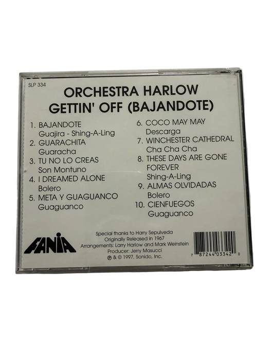 Orchestra Harlow Gettin' Off "PRE-OWNED" Good Condition