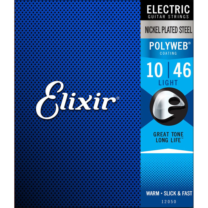 Elixir Polyweb Coated Nickel Plated Electric Guitar Strings Super Light (.010-.046)