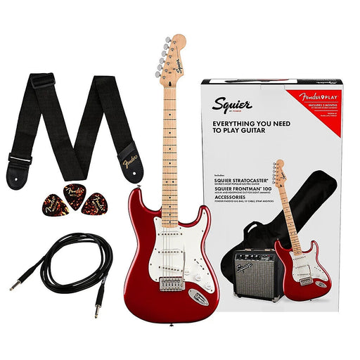 Squier Stratocaster Pack - Candy Red