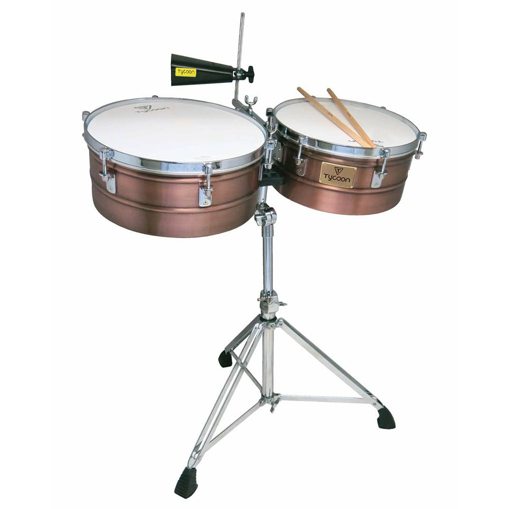 Tycoon Percussion Timbales 14 & 15 Copper Shell