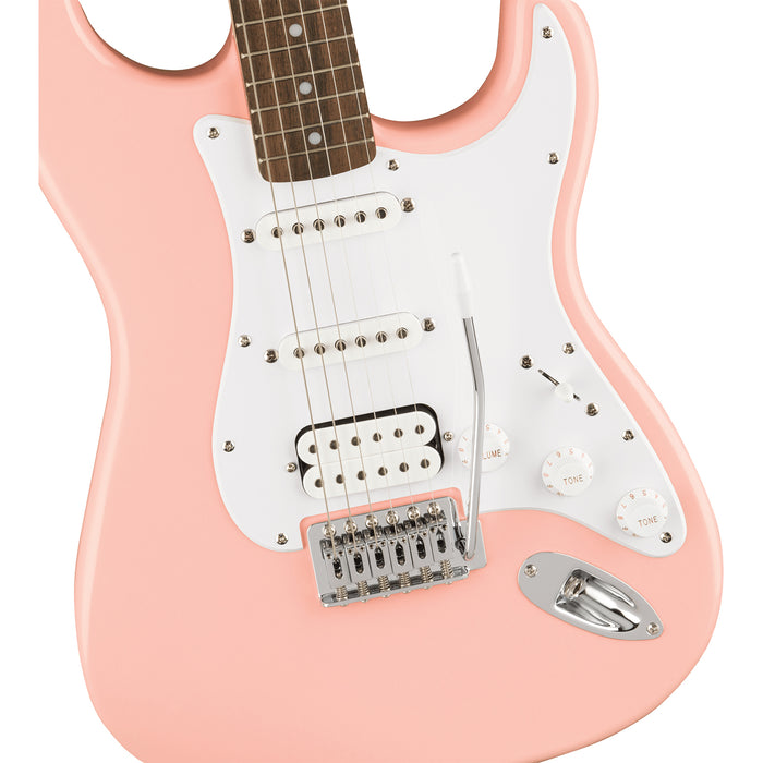 Fender Squier Bullet® Stratocaster® HSS, Laurel Fingerboard, Shell Pink