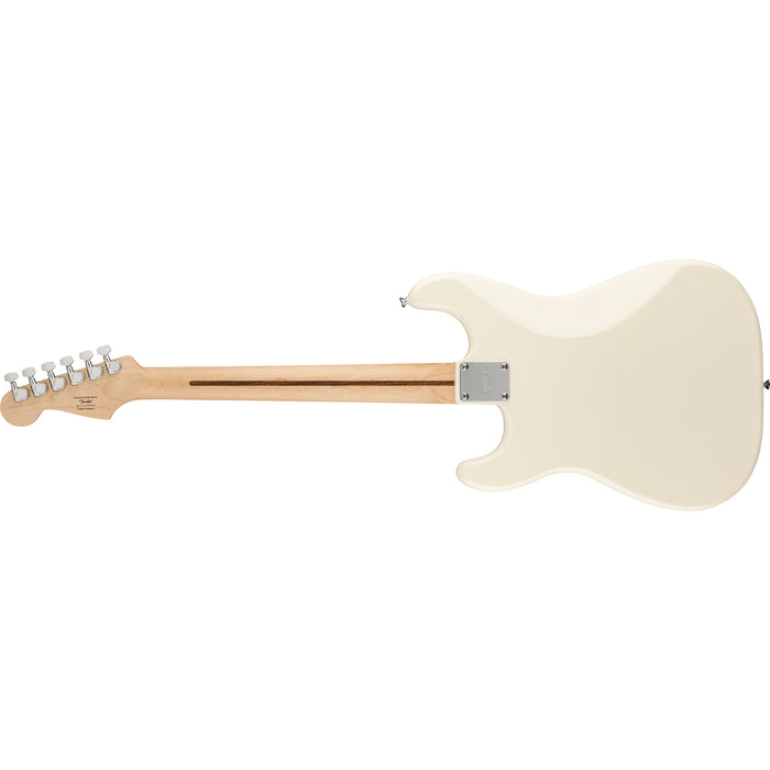 Fender Squier Stratocaster® HT Pack, Laurel Fingerboard, White Pickguard, Olympic White, Frontman® 10G - 120V