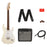 Fender Squier Stratocaster® HT Pack, Laurel Fingerboard, White Pickguard, Olympic White, Frontman® 10G - 120V