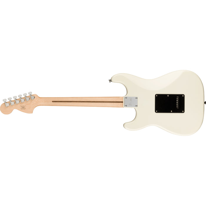 Fender Squier Affinity Series™ Stratocaster® HH, Laurel Fingerboard, Black Pickguard, Olympic White