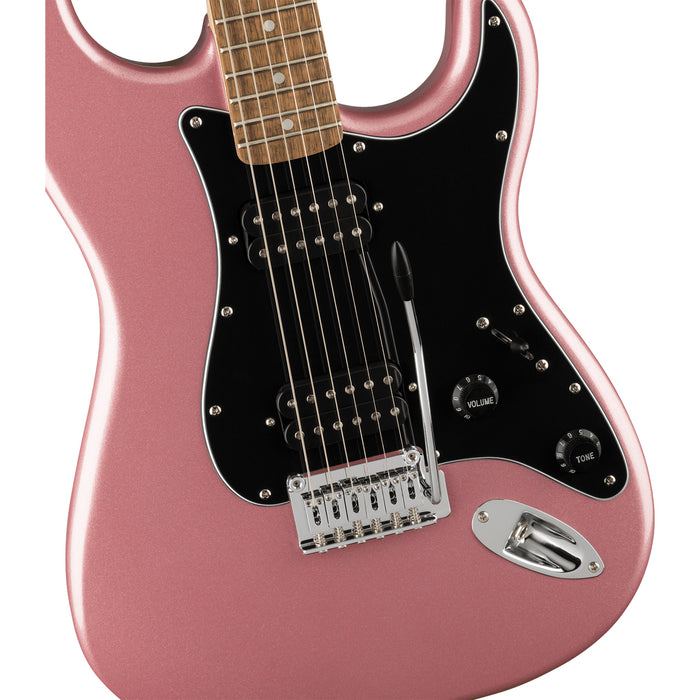Fender Squier Affinity Series™ Stratocaster® HH, Laurel Fingerboard, Black Pickguard, Burgundy Mist