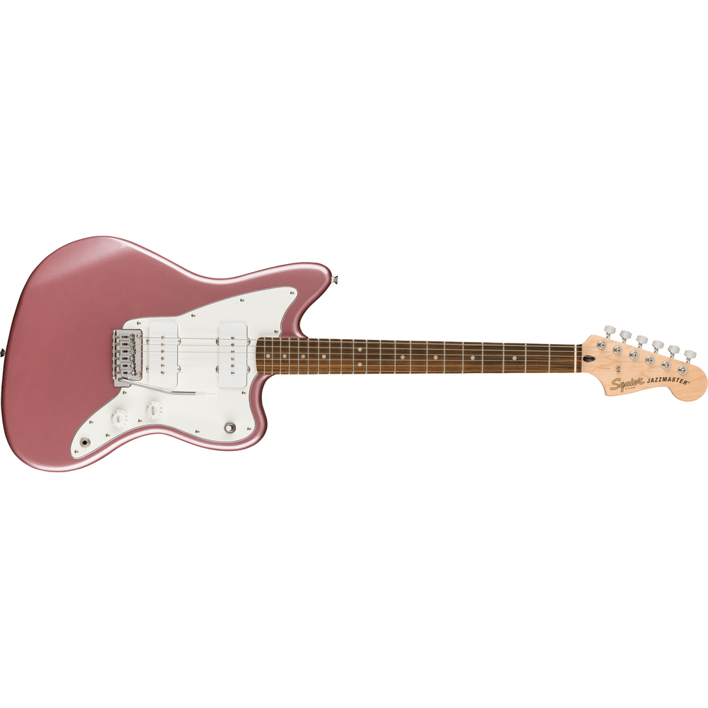 Squire Affinity Serie Jazzmaster, Laurel Fingerboard, White Pickguard, Burgundy Mist