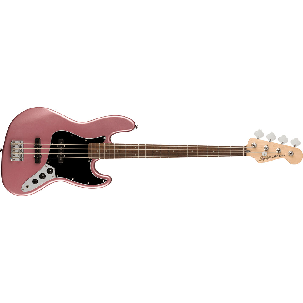 Squire Affinity Series™ Jazz Bass®, Laurel Fingerboard, Black Pickguard, Burgundy Mist