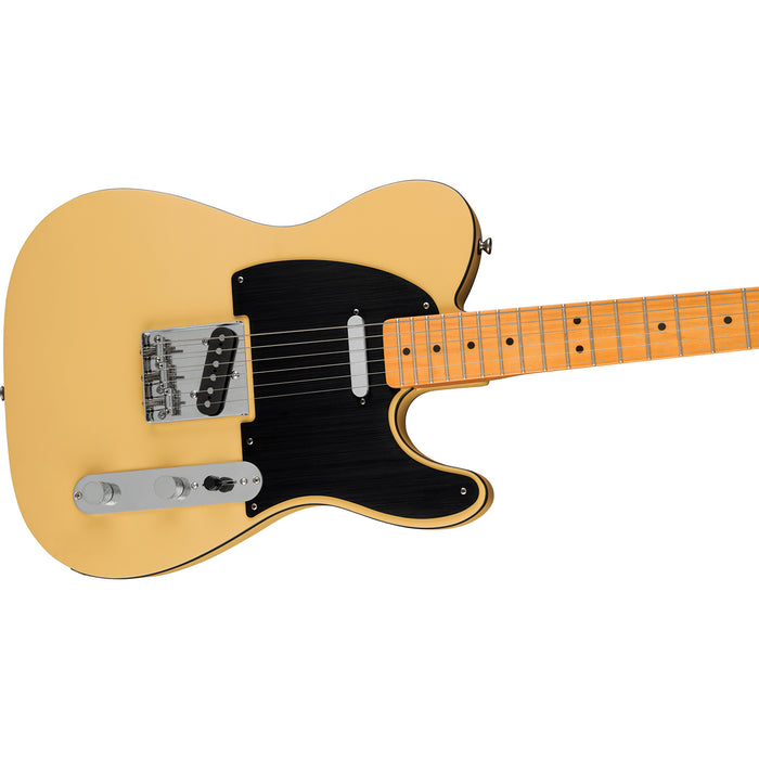 Squier 40th Anniversary Telecaster®, Vintage Edition, Maple Fingerboard, Black Anodized Pickguard, Satin Vintage Blonde