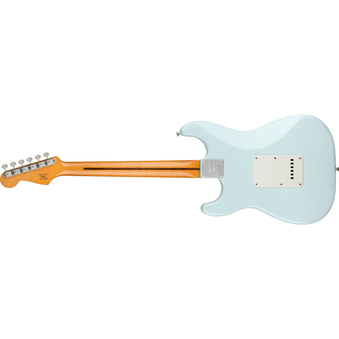 Squier 40th Anniversary Stratocaster®, Vintage Edition, Maple Fingerboard, Gold Anodized Pickguard, Satin Sonic Blue