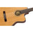Fender CN-140SCE Nylon Thinline, Walnut Fingerboard, Natural w/Case